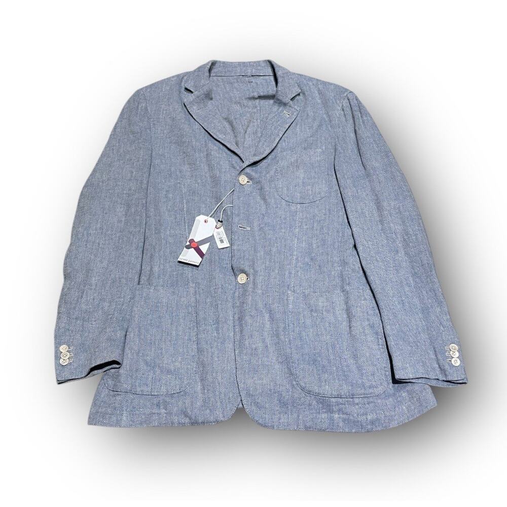 Scott James Adrian Blazer Blue Size 56 L XX-LARGE Long 3 Button 21x31”